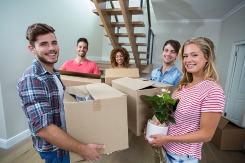 Removal van service supporting a Mayfair property move