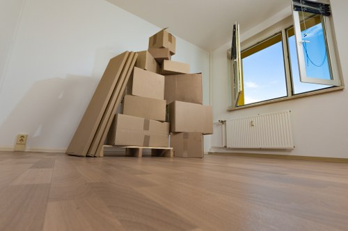 Mayfair movers working carefully with organised removal equipment