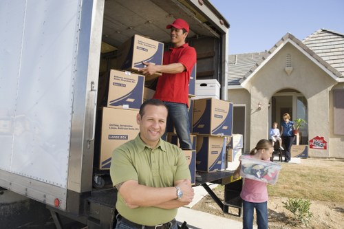 Assorted sturdy boxes and protective packing supplies for central London relocation