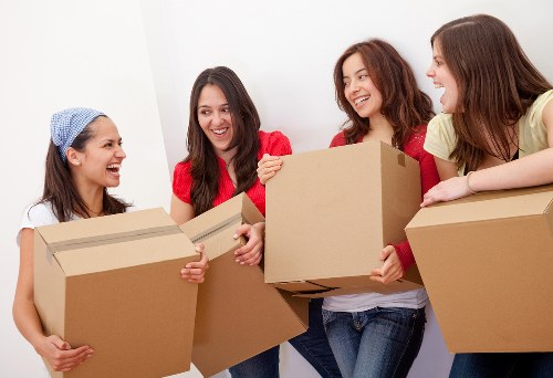 Careful packing and loading of furniture for a same-day move
