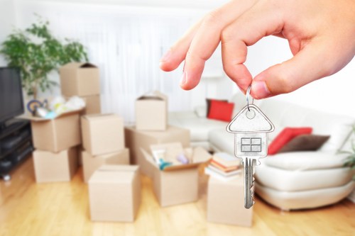 Commercial packing boxes and materials suitable for Mayfair offices and shops