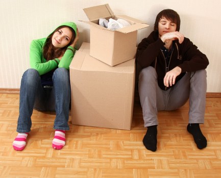 Removal van supporting a central London student relocation