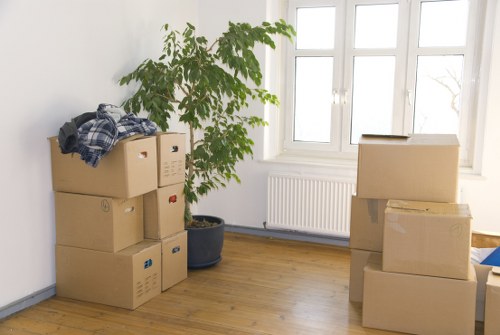 Commercial man and van delivery support for a Mayfair office or boutique