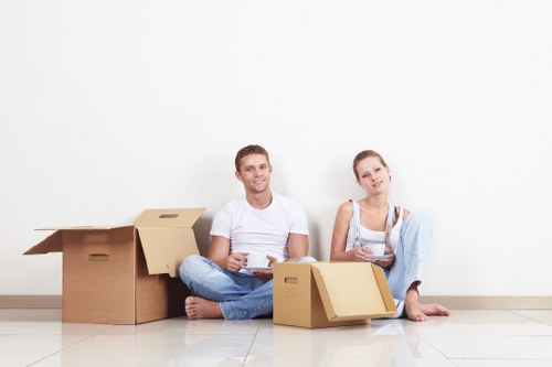 Commercial removal van service for a Mayfair office relocation