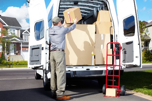 Professional furniture loading and protective wrapping for Mayfair removals